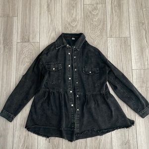 Peplum Jean Jacket